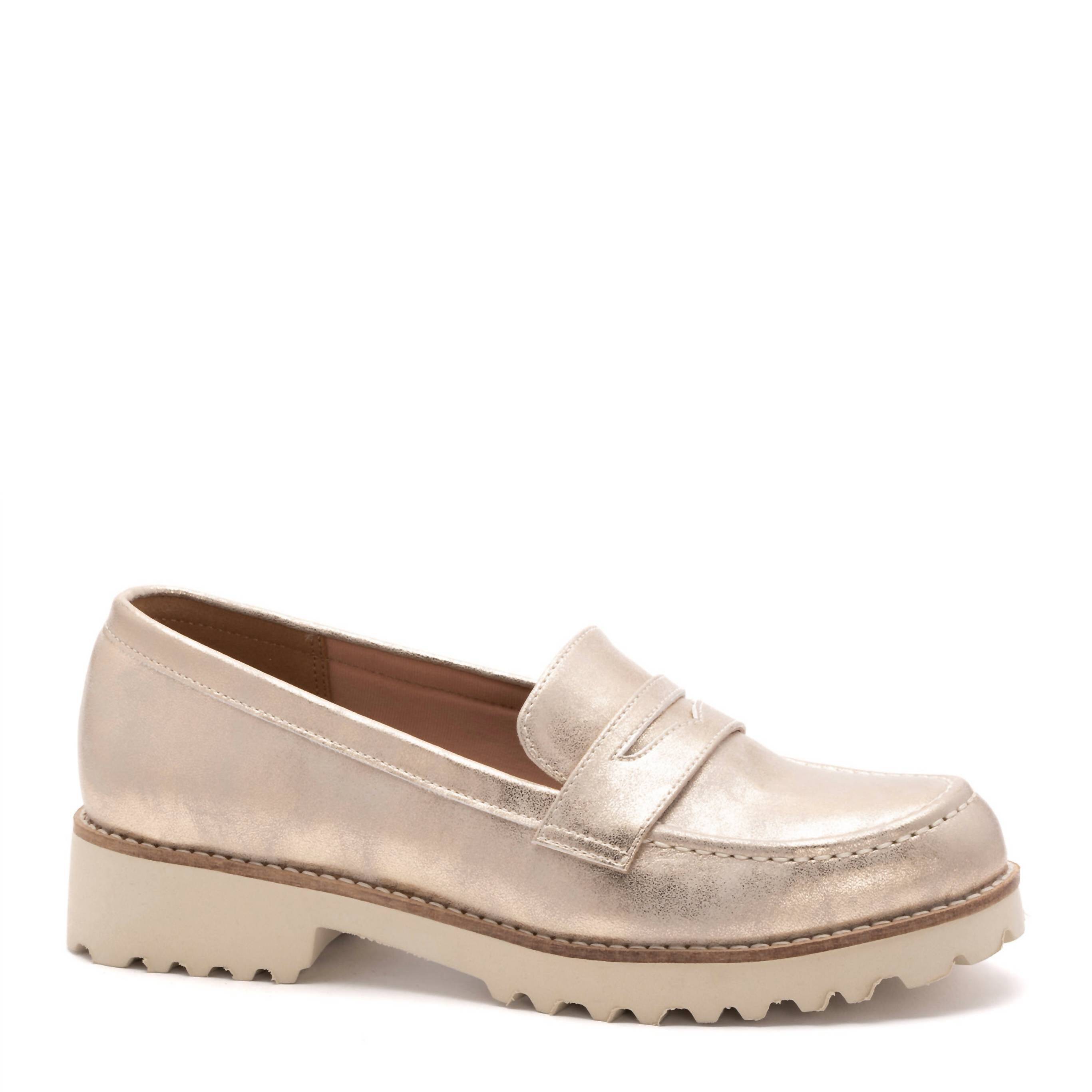 New Corkys Footwear Women's Boost Loafer In Gold Metallic